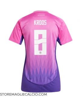 Germania Toni Kroos #8 Maglia Gara Trasferta Repliche Europei 2024 Donna